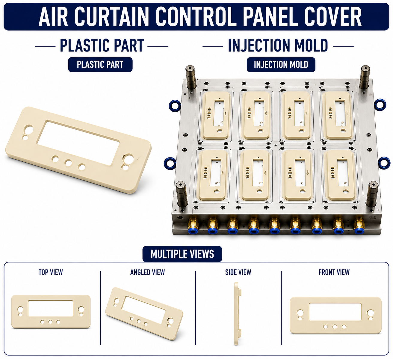 Air Curtain Plastic Control Panel Cover Mould and Moulding Service